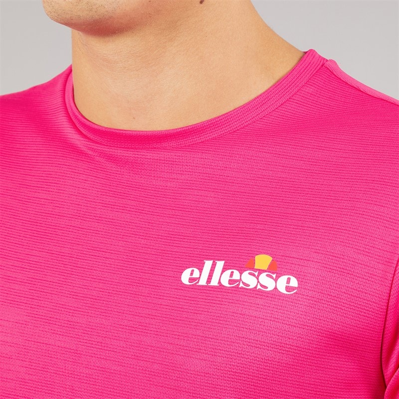 Mens Elpidio 2 Running Top Hot Pink - Image 3