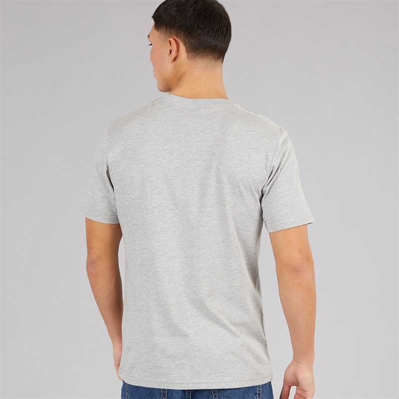 Mens Prado 2 Large Logo T-Shirt Grey Marl - Image 2