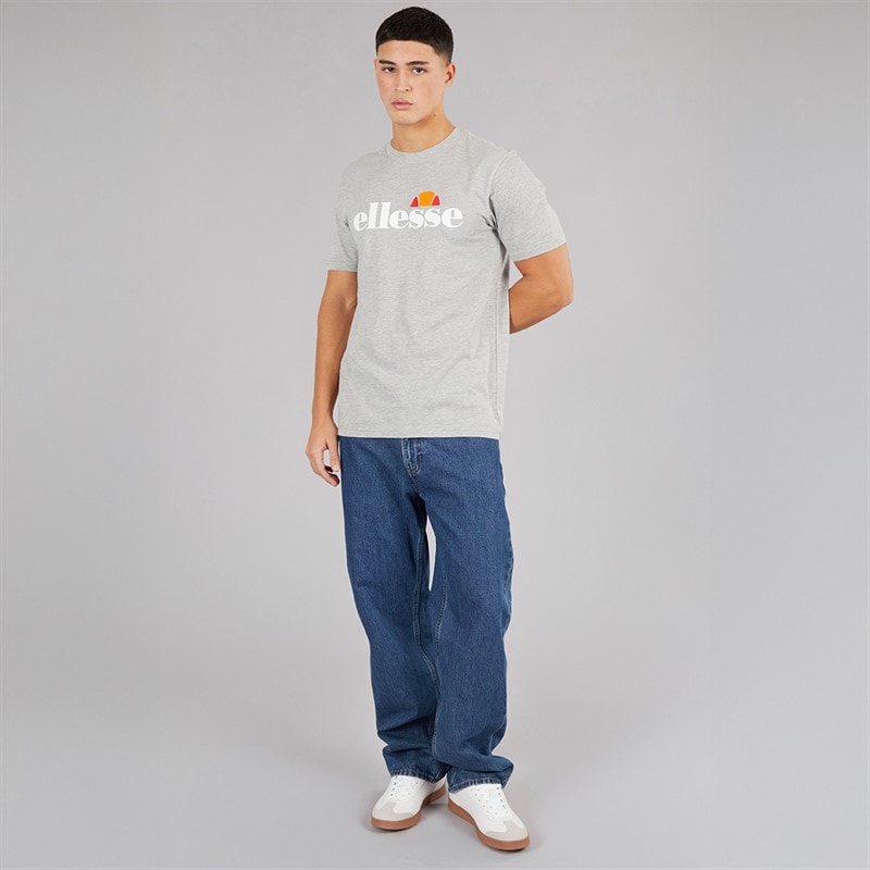 Mens Prado 2 Large Logo T-Shirt Grey Marl - Image 3
