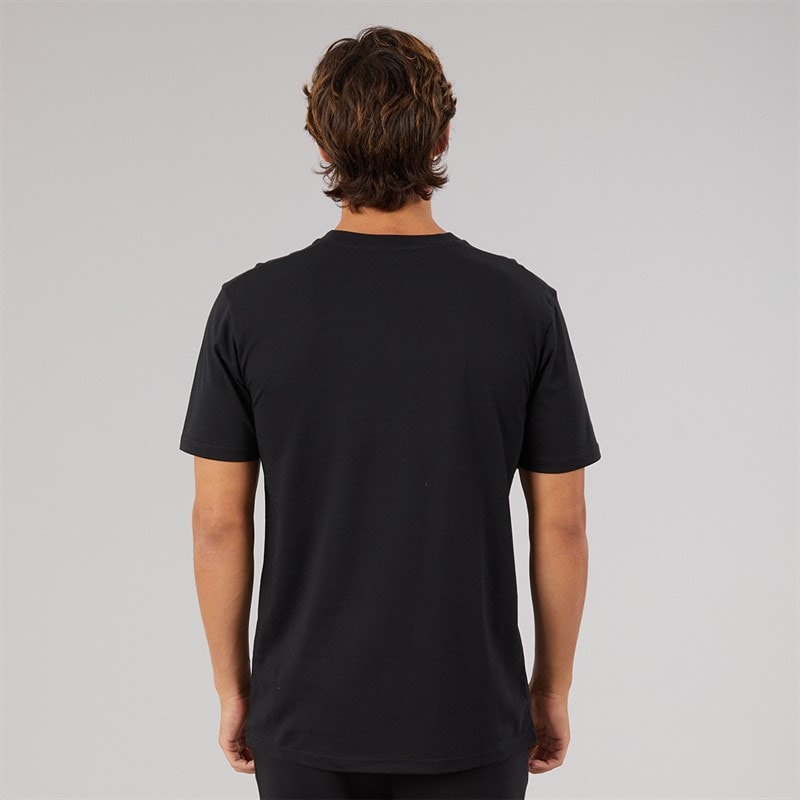Mens Ollio 2 Central Logo T-Shirt Black - Image 2