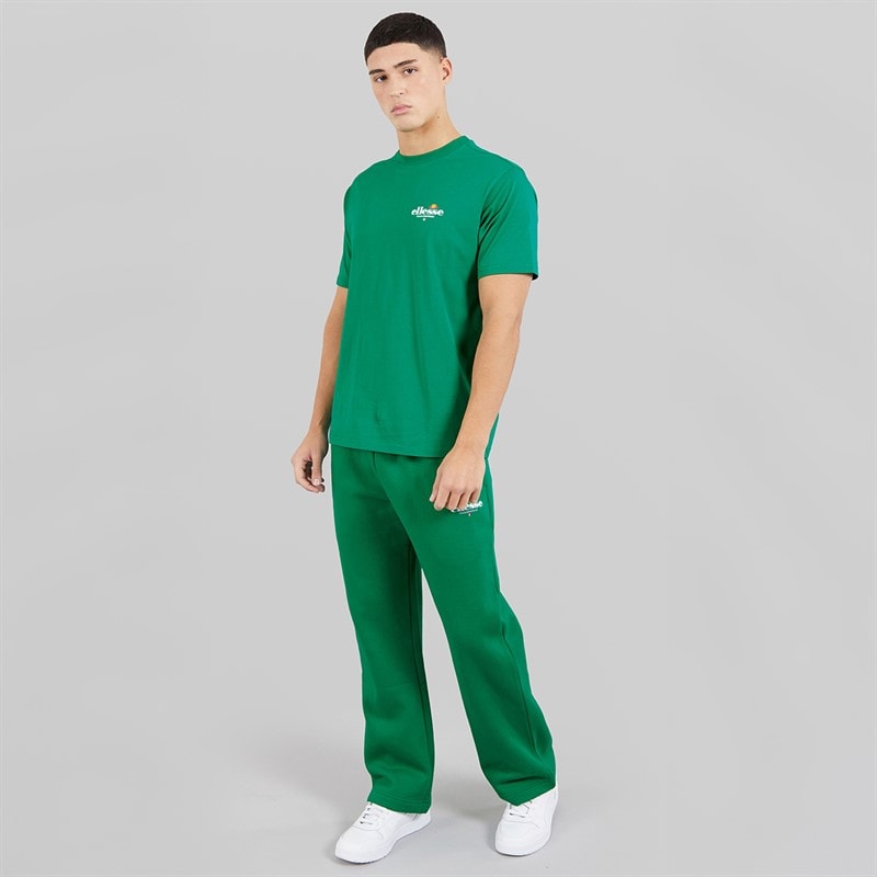 Mens Rulle Relaxed Fit Straight Leg Joggers Green - Image 4