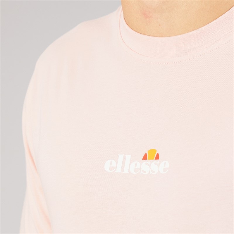 Mens Ollio 2 Central Logo T-Shirt Light Pink - Image 3