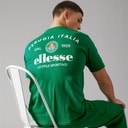 Mens Lyon Relaxed Fit Back Logo T-Shirt Green
