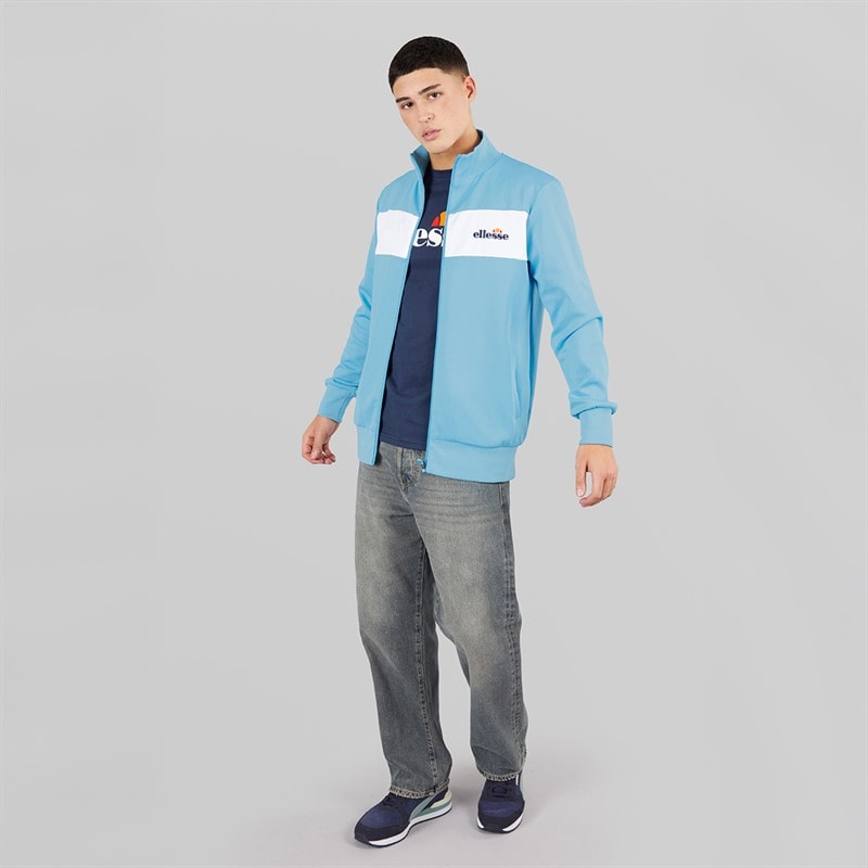 Mens Tacha Track Top Blue - Image 4