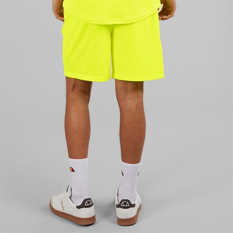 Mens Beveth 7 Inch Running Shorts Neon Yellow - Image 2