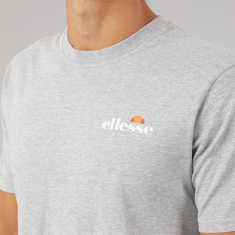 Mens Malbory 2 Left Chest T-Shirt Grey Marl - Image 3