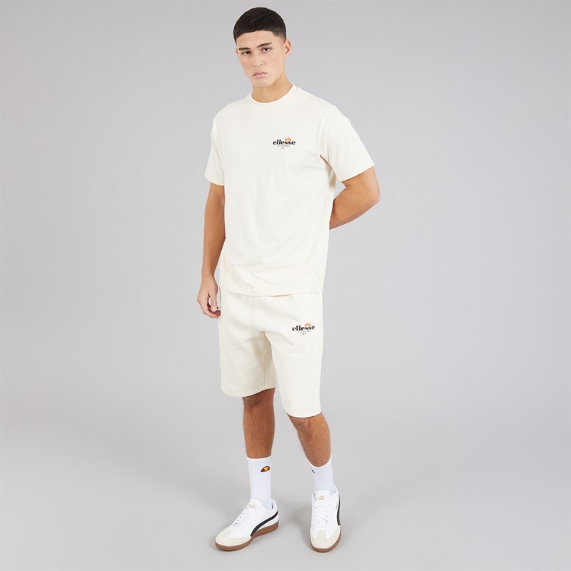 Mens Espel Relaxed Fit Shorts Off White - Image 4