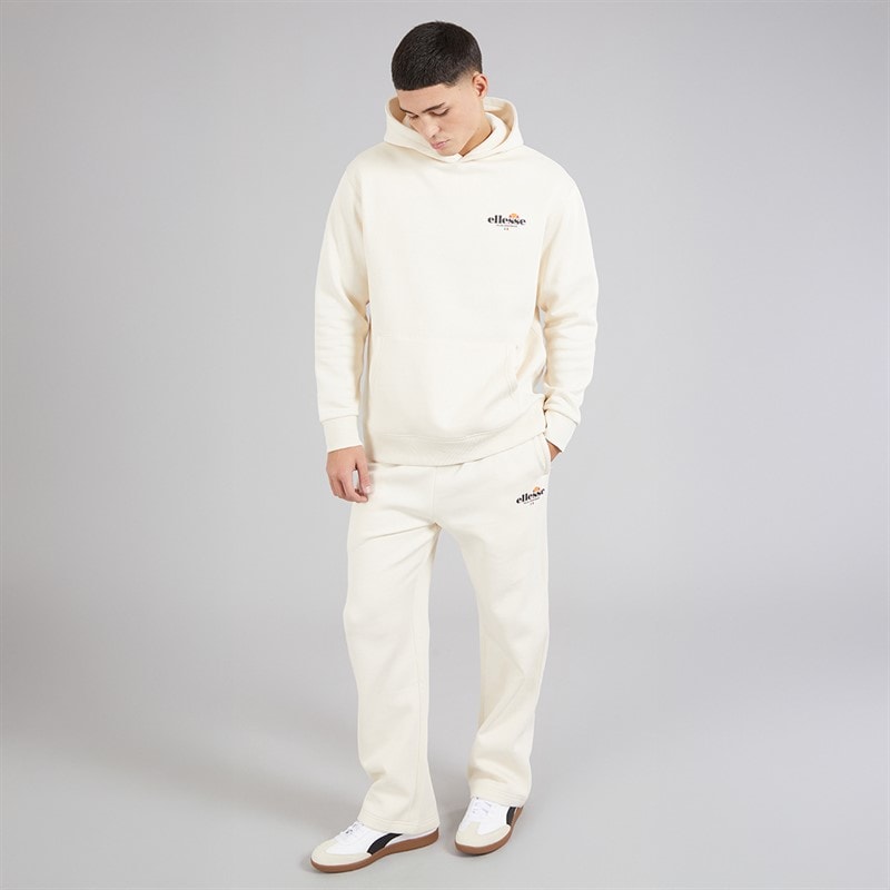 Mens Rulle Relaxed Fit Straight Leg Joggers Off White - Image 4