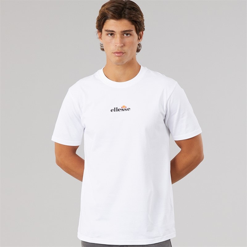 Ellesse Mens Ollio 2 Central Logo T-Shirt White