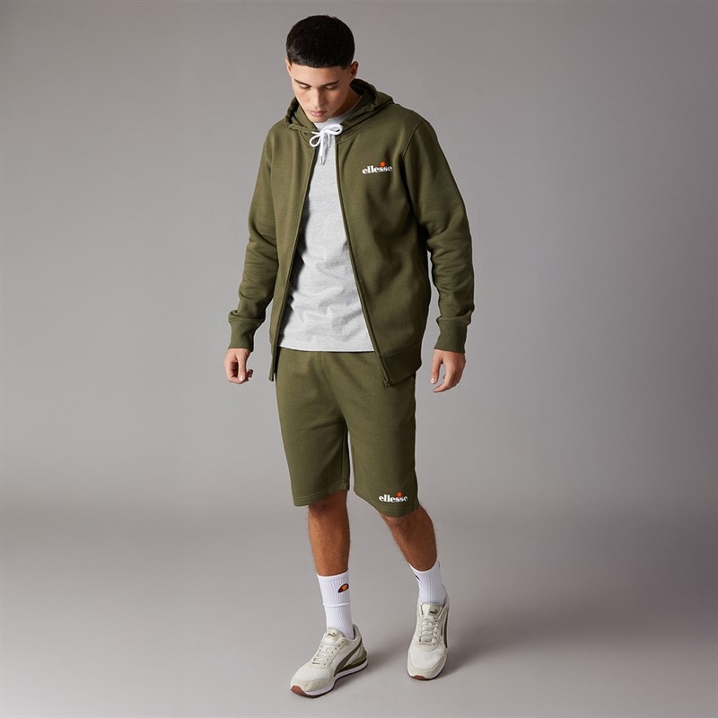 Mens Harison Sweat Shorts Khaki - Image 4