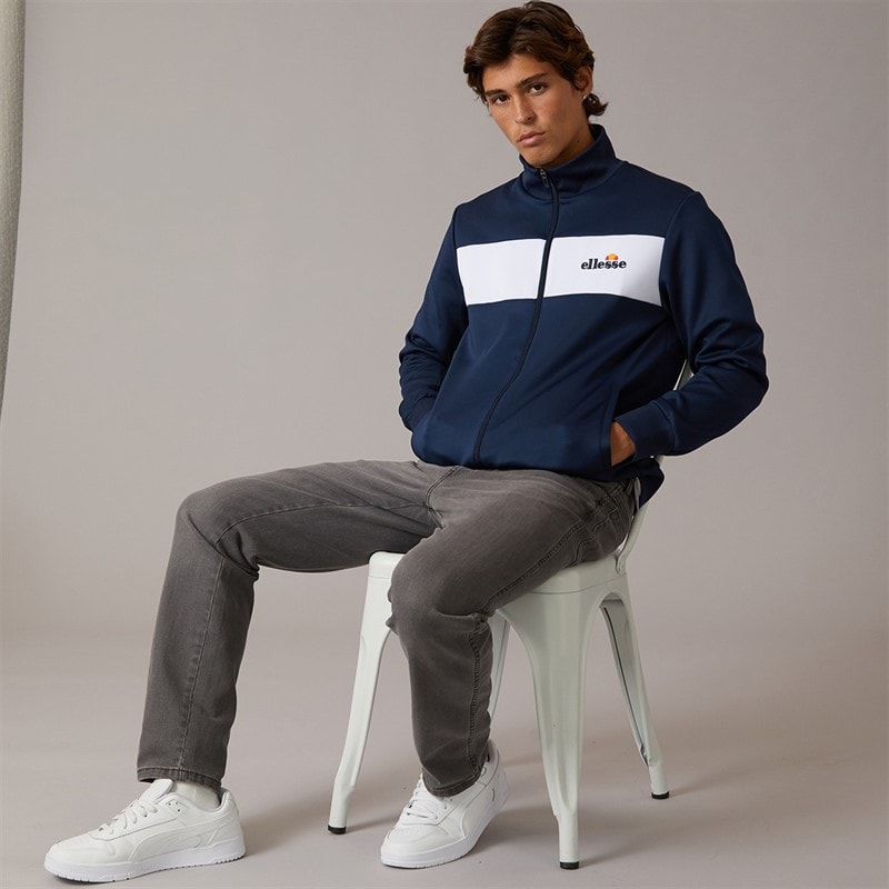 Mens Tacha Track Top Navy - Image 5