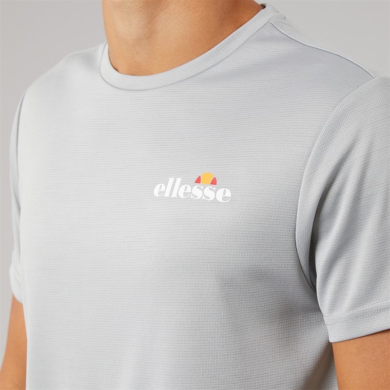 Mens Elpidio 2 Running Top Grey - Image 3