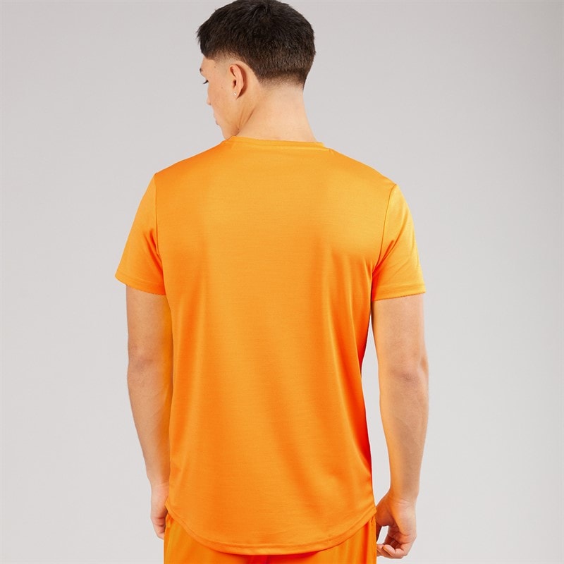 Mens Elpidio 2 Running Top Orange - Image 2