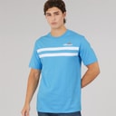 Mens Squalius Retro Stripe T-Shirt Blue