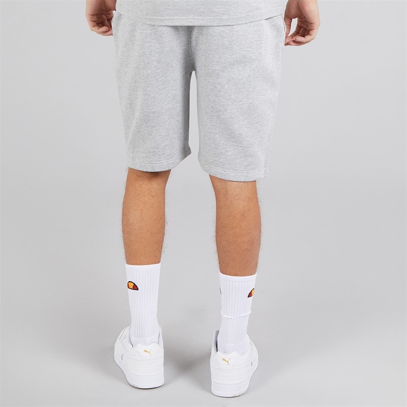 Mens Harison Sweat Shorts Light Grey Marl - Image 2
