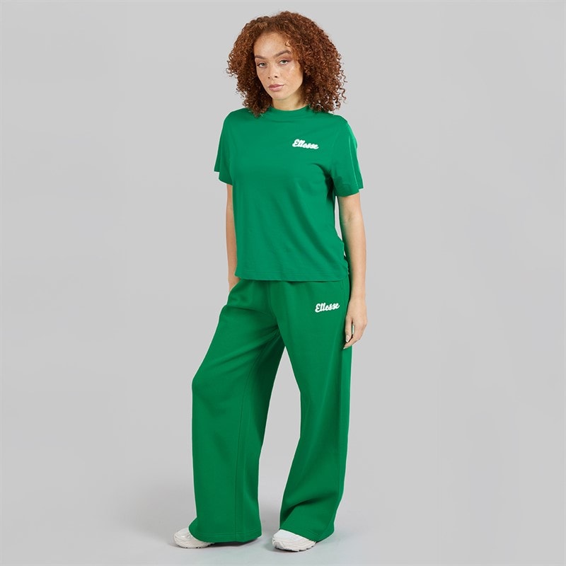 Womens Rochella Wide Leg Sweat Pants Green - Image 4