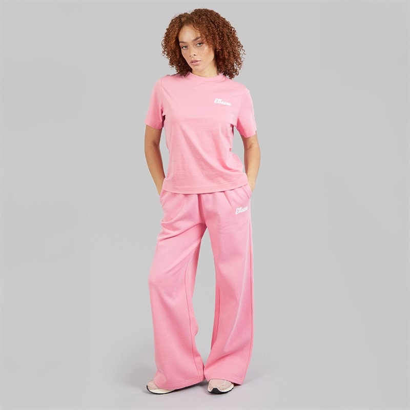 Womens Rochella Wide Leg Sweat Pants Bright Pink - Image 4