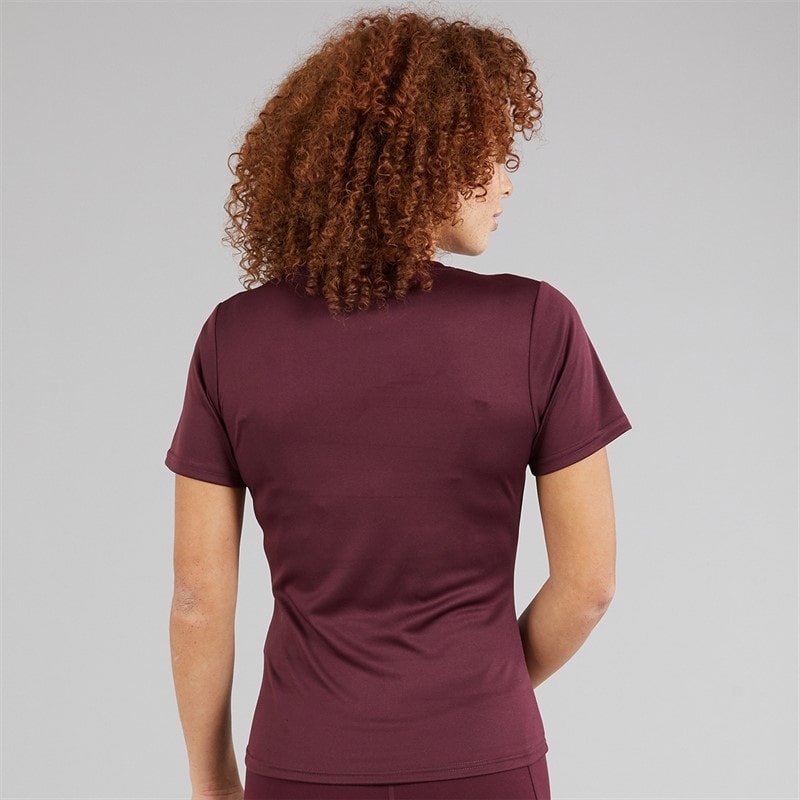 Womens Dianne Poly T-Shirt Dark Purple - Image 2