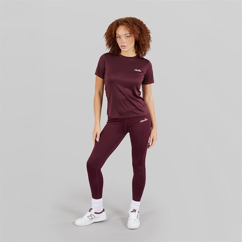 Womens Dianne Poly T-Shirt Dark Purple - Image 3