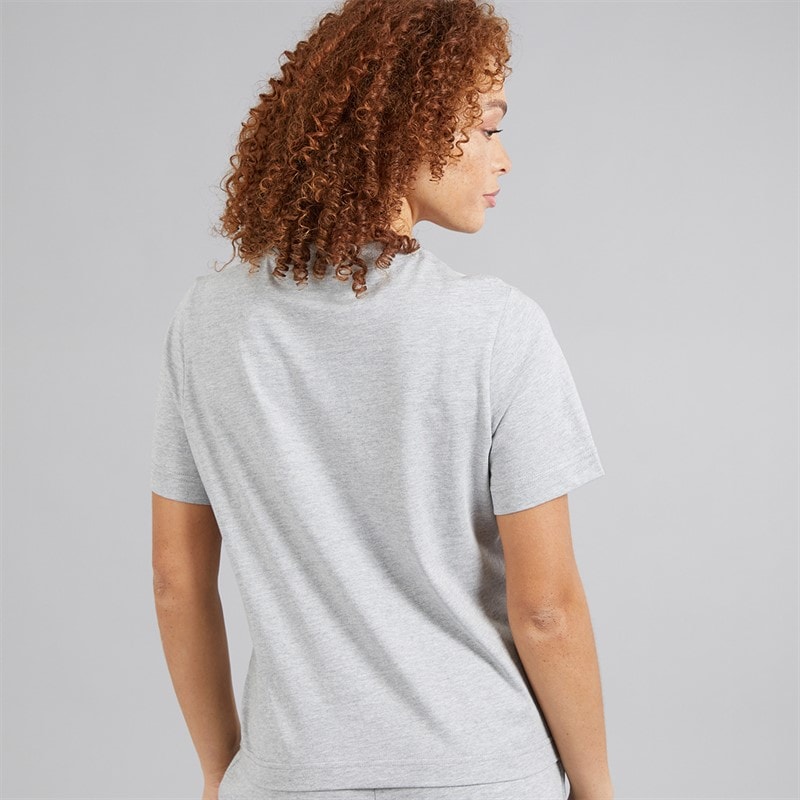 Womens Stauf Logo T-Shirt Light Grey Marl - Image 2