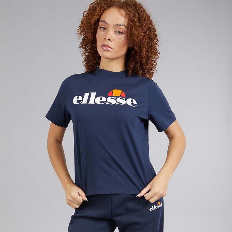 Womens Stauf Logo T-Shirt Navy - Image 3