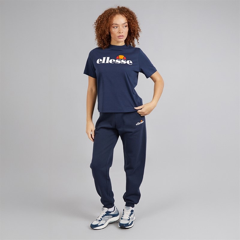 Womens Stauf Logo T-Shirt Navy - Image 4