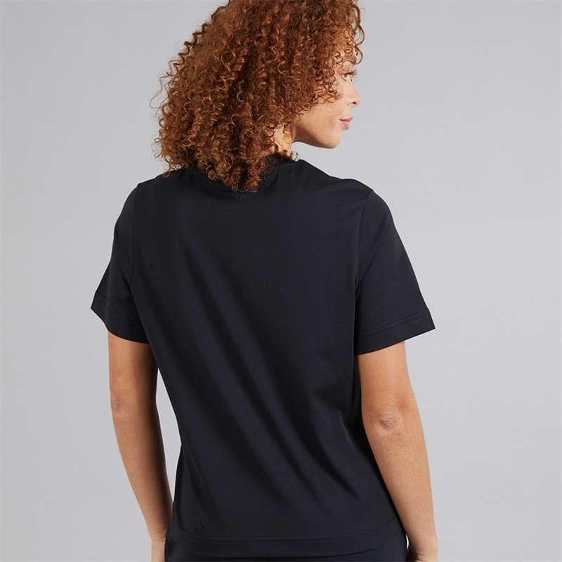 Womens Stauf Logo T-Shirt Black - Image 2