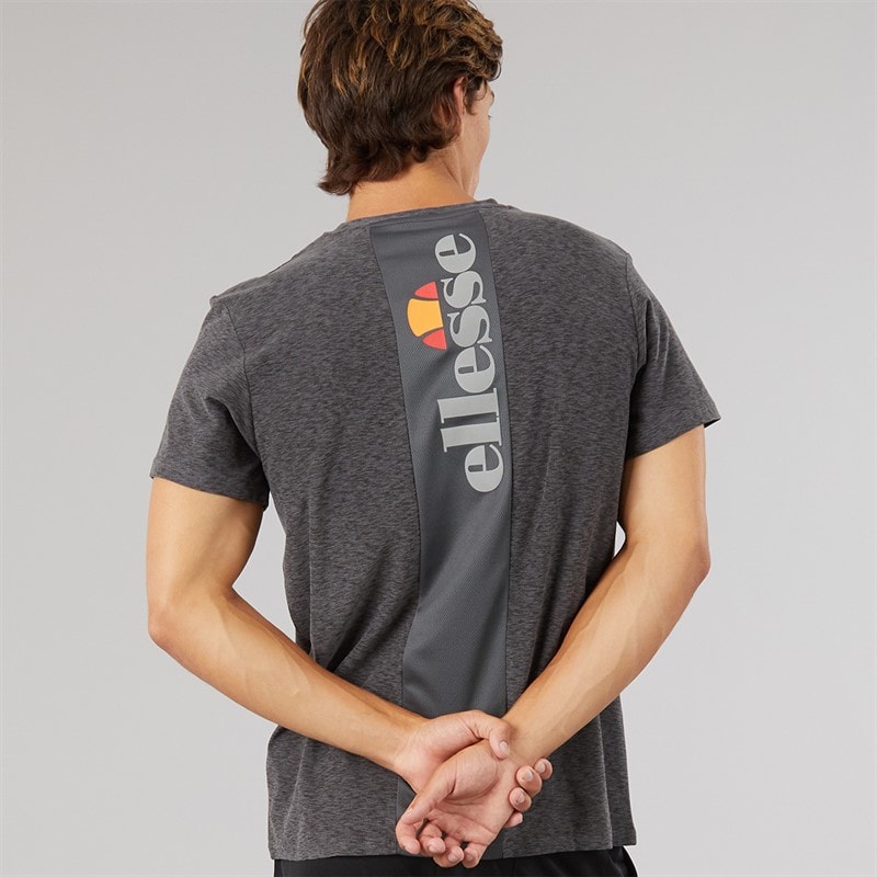 Mens Dundalk Running Top Black Marl - Image 2