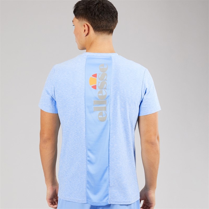 Mens Dundalk Running Top Blue Marl - Image 2