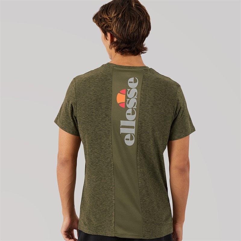 Mens Dundalk Running Top Khaki Marl - Image 3