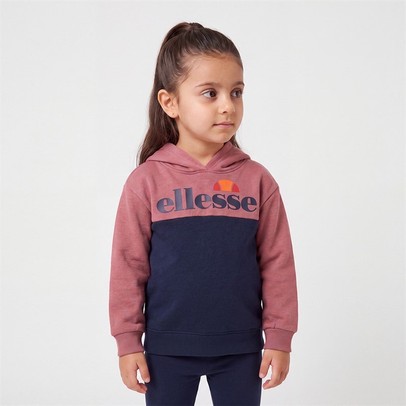 Girls Maria Logo Leggings Set Rose/Navy - Image 3