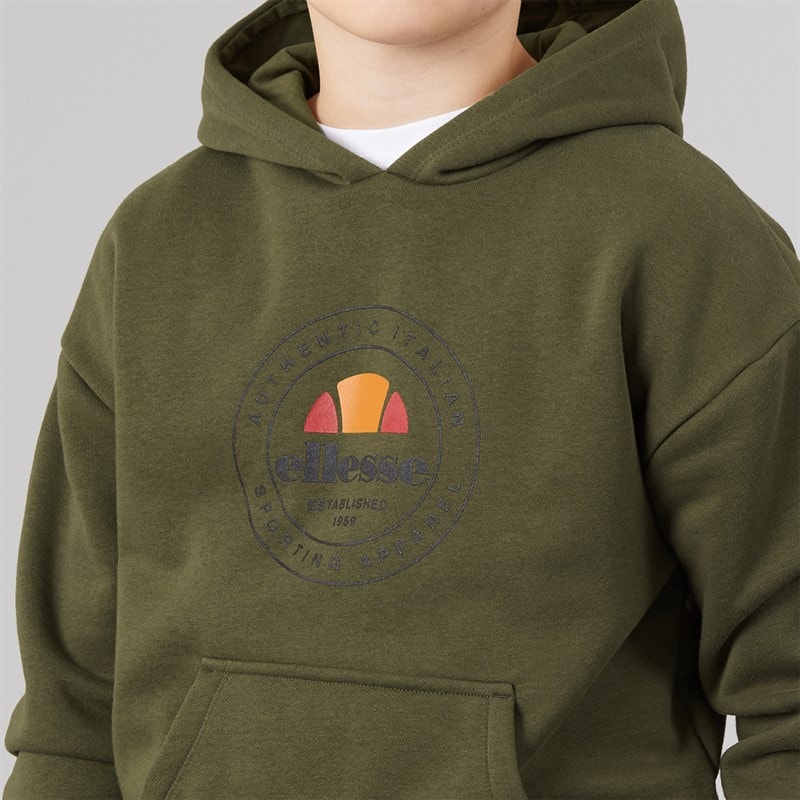 Junior Boys Joel Logo Tracksuit Khaki - Image 3