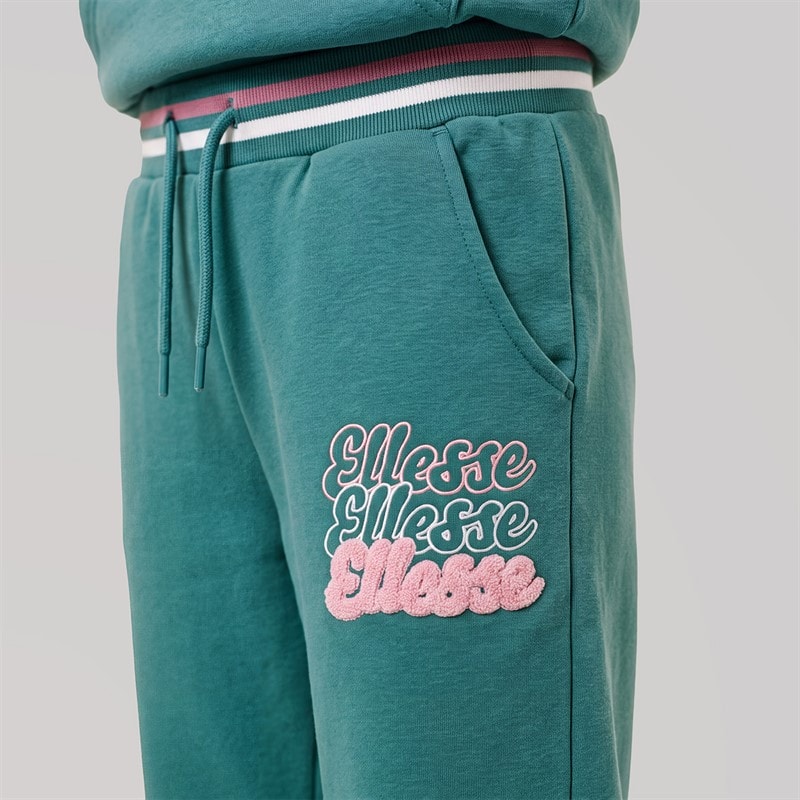 Junior Girls Jiana Bubble Print Logo Tracksuit Green - Image 4