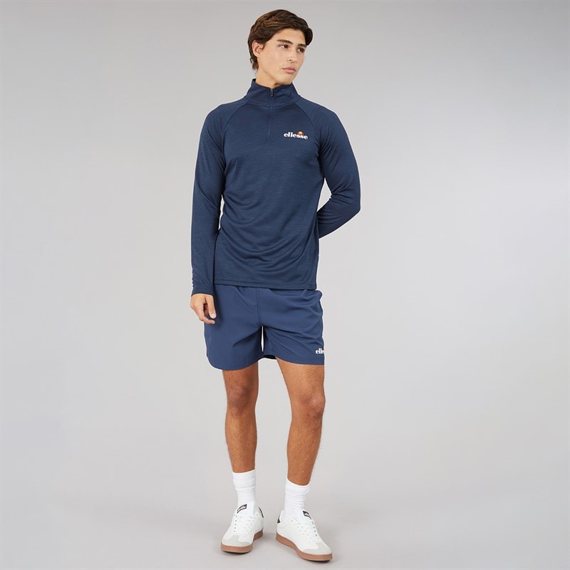 Mens Beveth 7 Inch Running Shorts Navy - Image 4