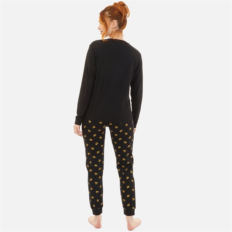 Mens Matching King Pyjama Set Black - Image 2