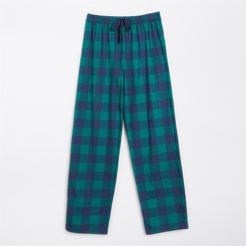 Womens Family Pyjama Set White/Green/Navy/Cream - Image 3