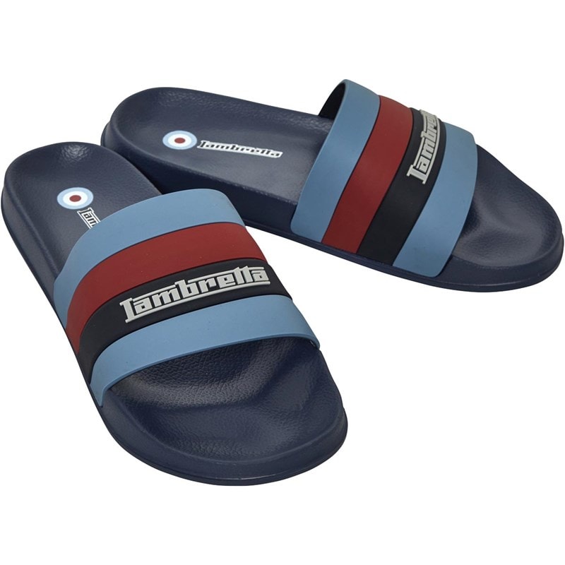 Mens Prince Slides Navy - Image 1