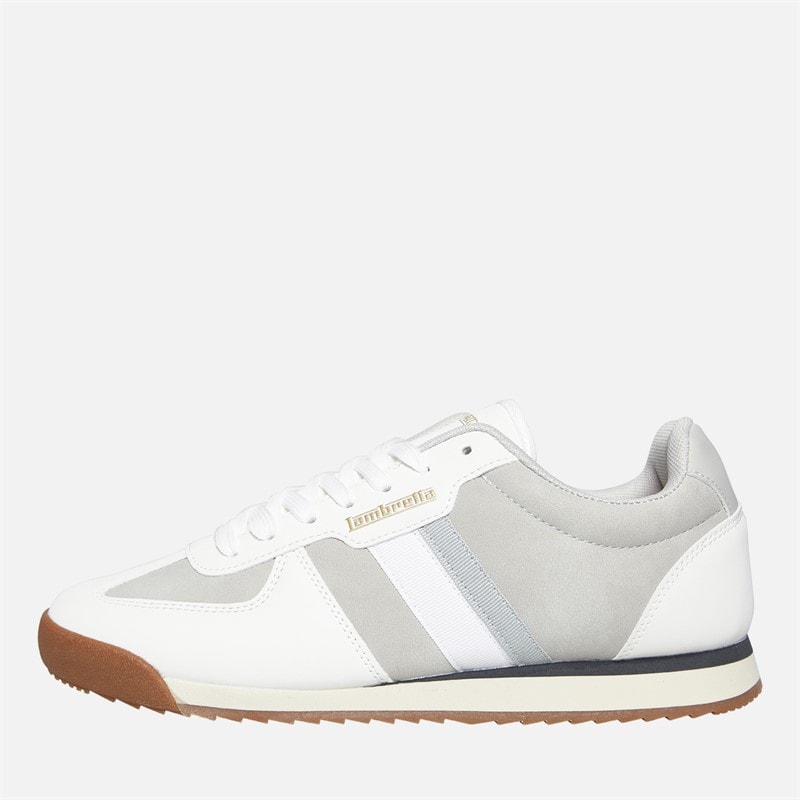 Lambretta Mens Diego Trainers White/Grey