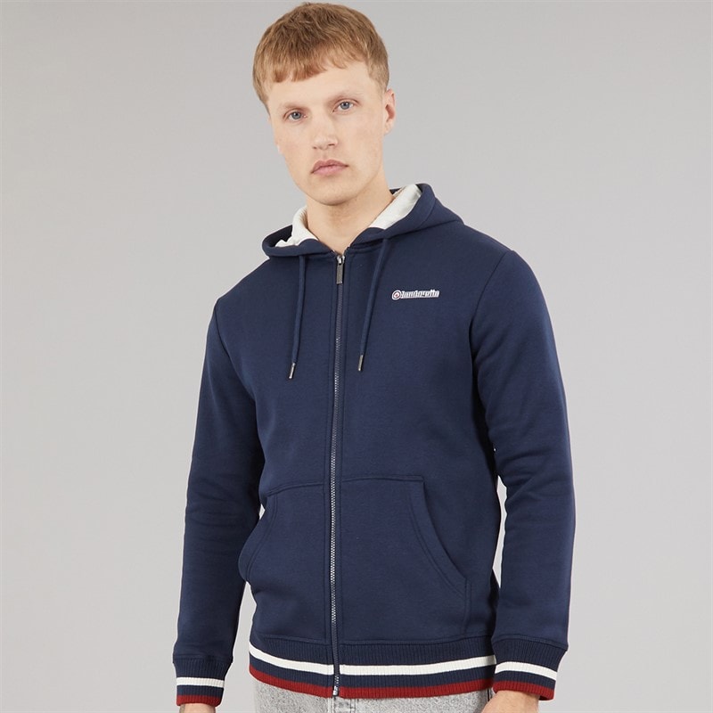 Mens Hoodie Navy/Jet Stream/Red - Image 3
