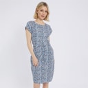 Womens Tie Waist Dress Blue/Indigo
