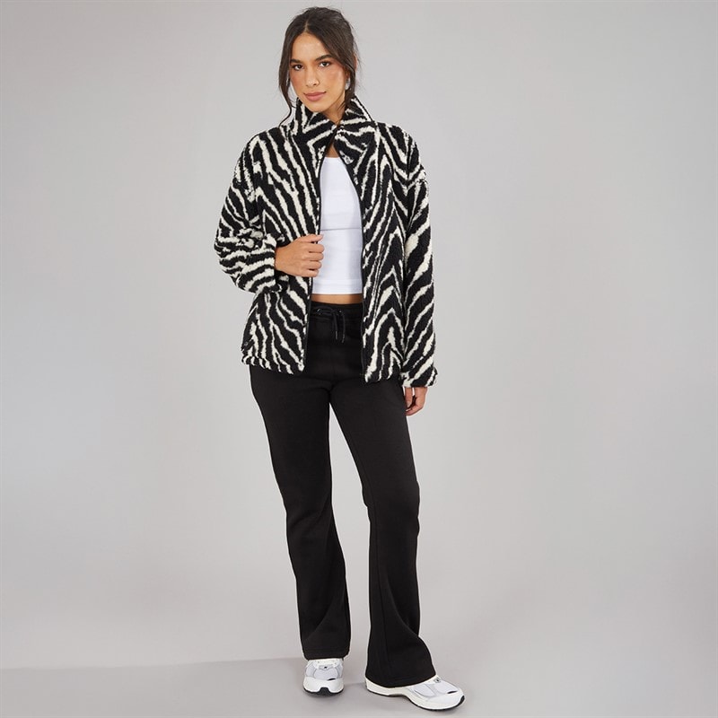 Womens Kick Flare Joggers Black - Image 4