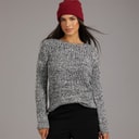 Womens Scoop Neck Sweater Multi