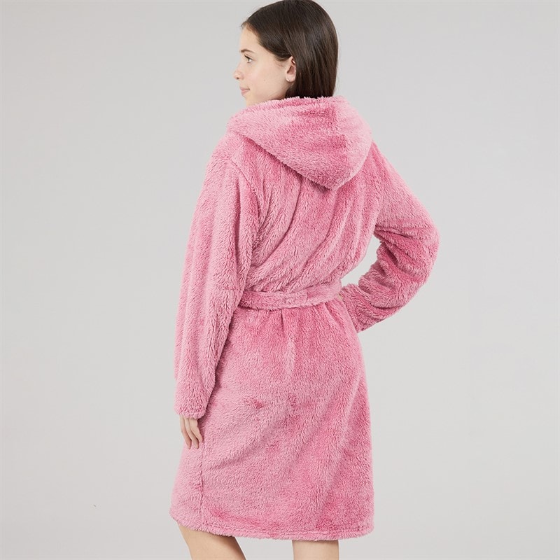Girls Dressing Gown Pink - Image 2