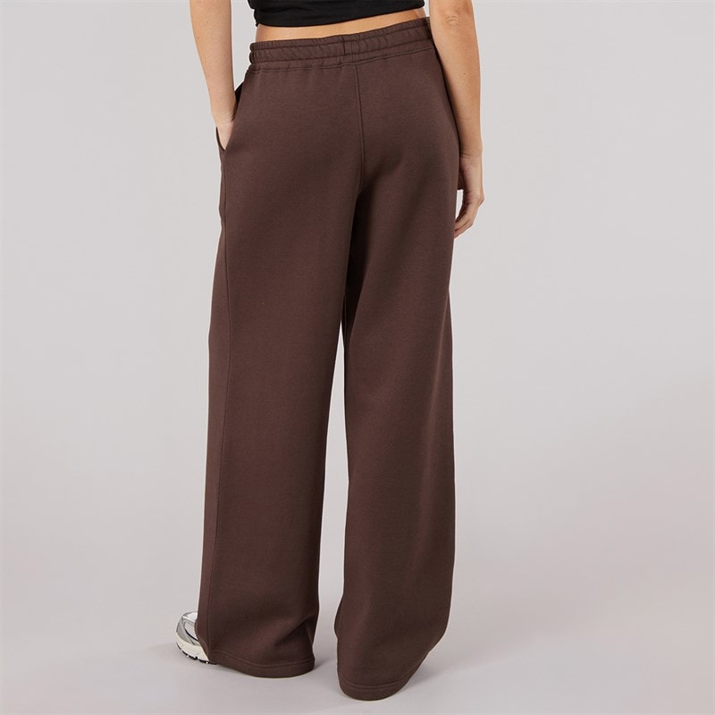Womens Open Hem Joggers Chocolate - Image 2