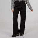 Womens Wide Leg Jeans Black