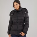 Womens Belted Jacket Black