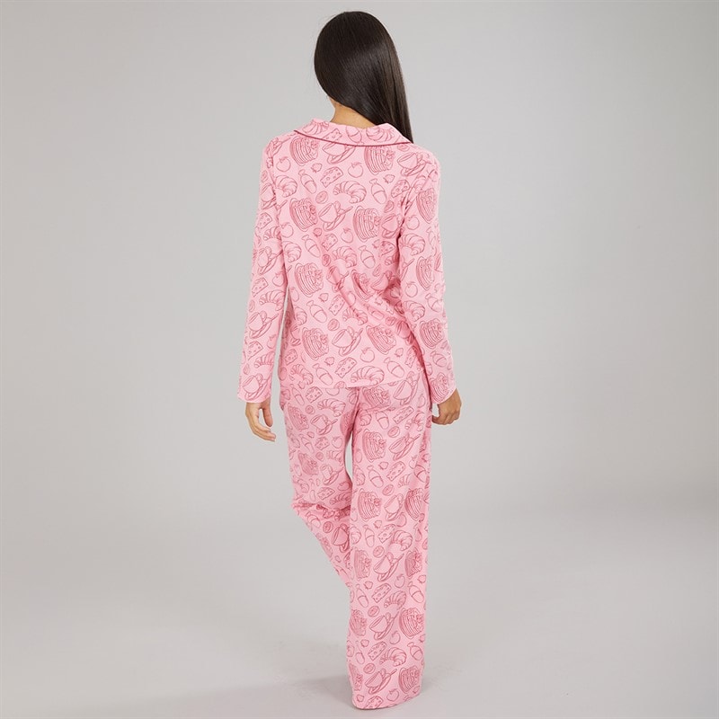 Womens Brunch Pyjama Set In A Bag Pink Multi - Image 2