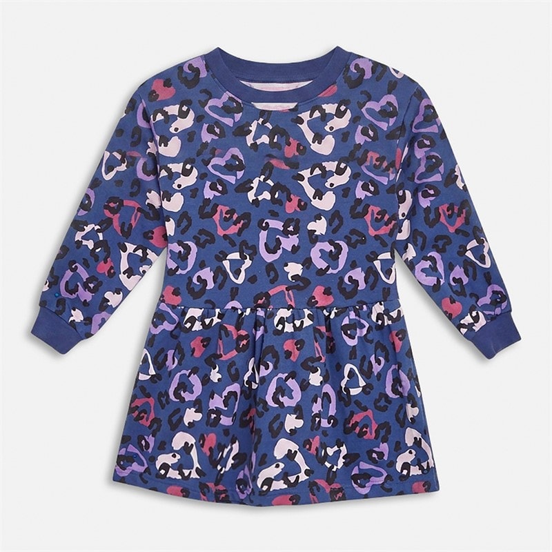 Girls Two Pack AOP Jumper Dresses Multi - Image 3