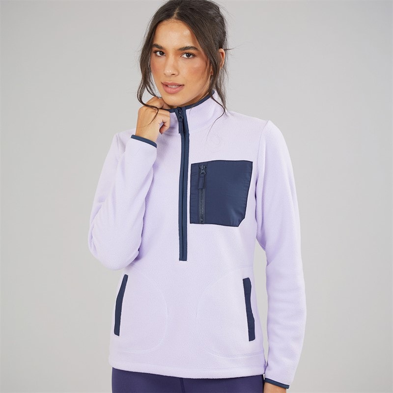 Womens Contrast Fleece Multi - Image 3