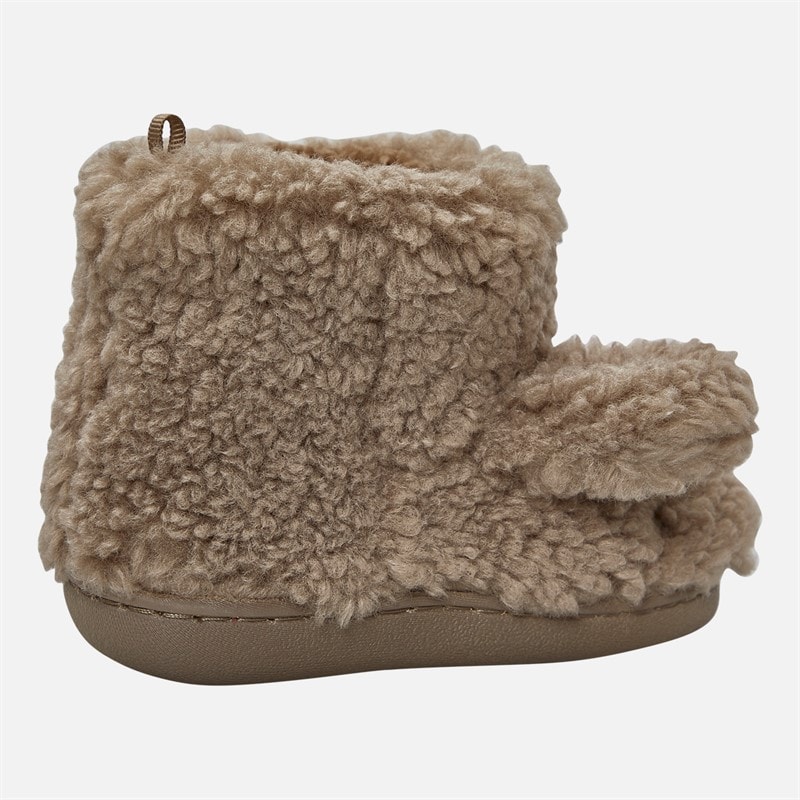 Girls Dog Bootie Slippers Cream/Multi - Image 5